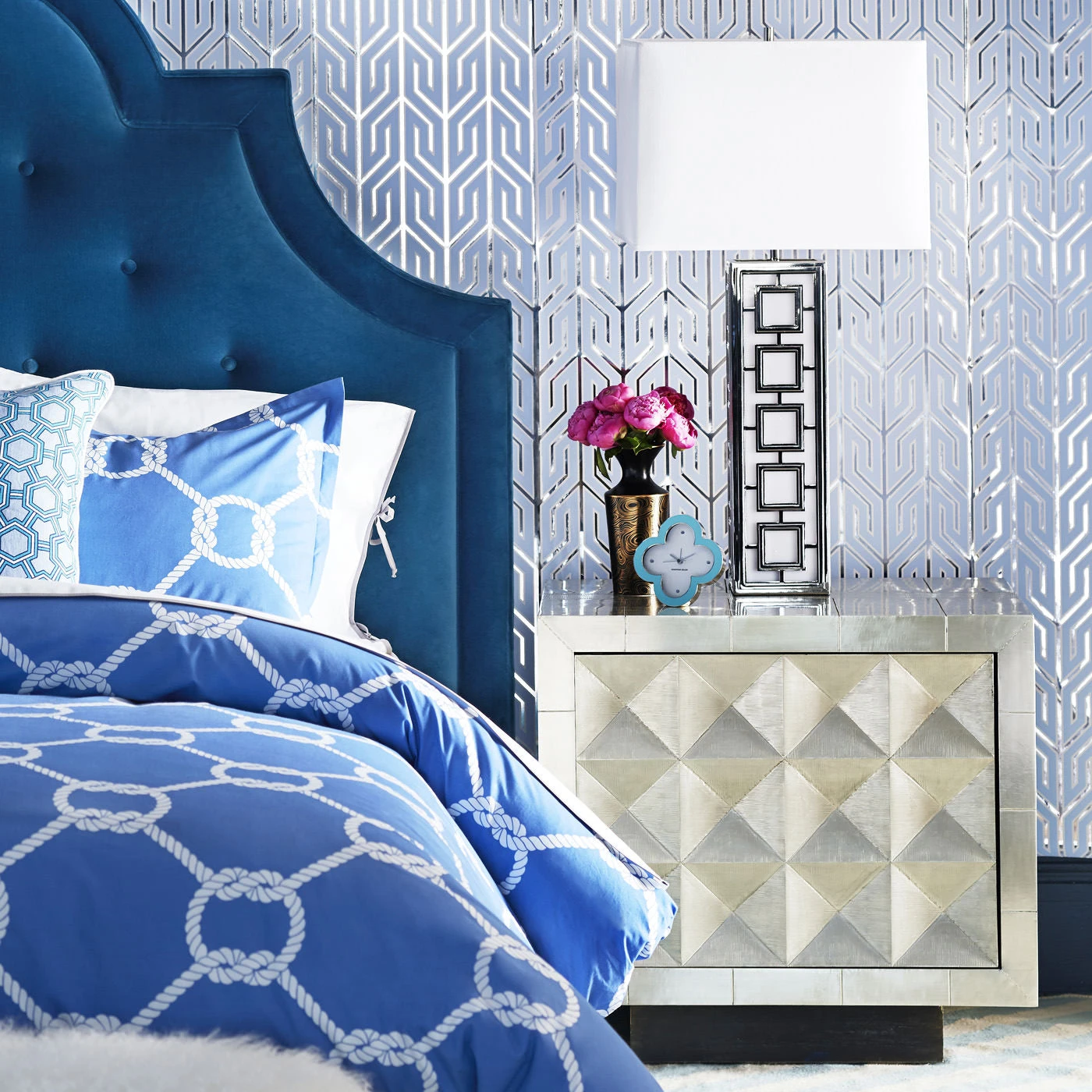 modern-decor-blue-bedroom-a-spr15-jonathan-adler_76236289-7554-4755-b04b-75e5e1bc4f1d.jpg Jonathan Adler Beds & Headboards Woodhouse King Bed