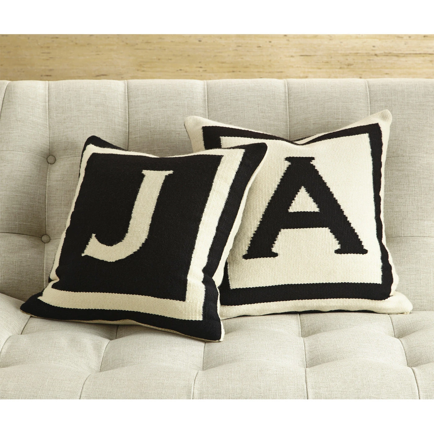 modern-decor-letter-monogram-pillows-ja-STYLED-jonathan-adler_b4b67170-6f6b-4d13-97c2-c3805d55dd35.jpg Jonathan Adler All Décor Reversible Letter Throw Pillow