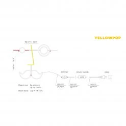 Jonathan Adler Monsieur, LED Neon Sign YELLOWPOP X Jonathan Adler