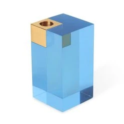 Jonathan Adler Candles & Candle Holders Large Blue Monte Carlo Candle Holder