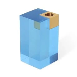 Jonathan Adler Candles & Candle Holders Large Blue Monte Carlo Candle Holder