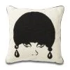 Jonathan Adler Mod Model Needlepoint Throw Pillow
