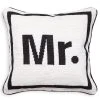 Jonathan Adler "Mr." Needlepoint Throw Pillow