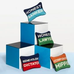 Jonathan Adler Bestsellers Honest Lawyer Needlepoint Pillow