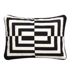 Jonathan Adler Patterned Op Art Rectangle Pillow