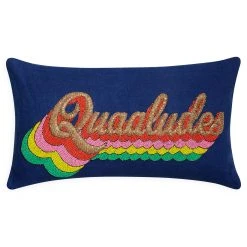 Jonathan Adler Quaaludes Beaded Pillow Textured & Embellished