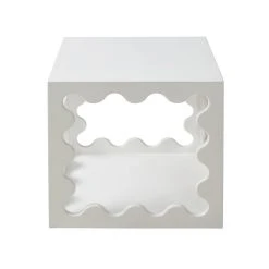 Jonathan Adler Side & Accent Tables Ripple Lacquer Cube