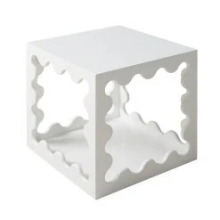 Jonathan Adler Side & Accent Tables Ripple Lacquer Cube