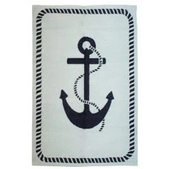 Jonathan Adler Junior Anchor Reversible Peruvian Flat Weave Rug