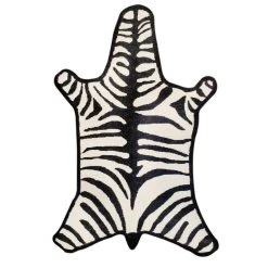 Jonathan Adler Zebra Peruvian Flat Weave Rug