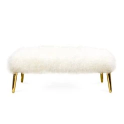 Jonathan Adler Benches & Ottomans Large Mongolian Bench