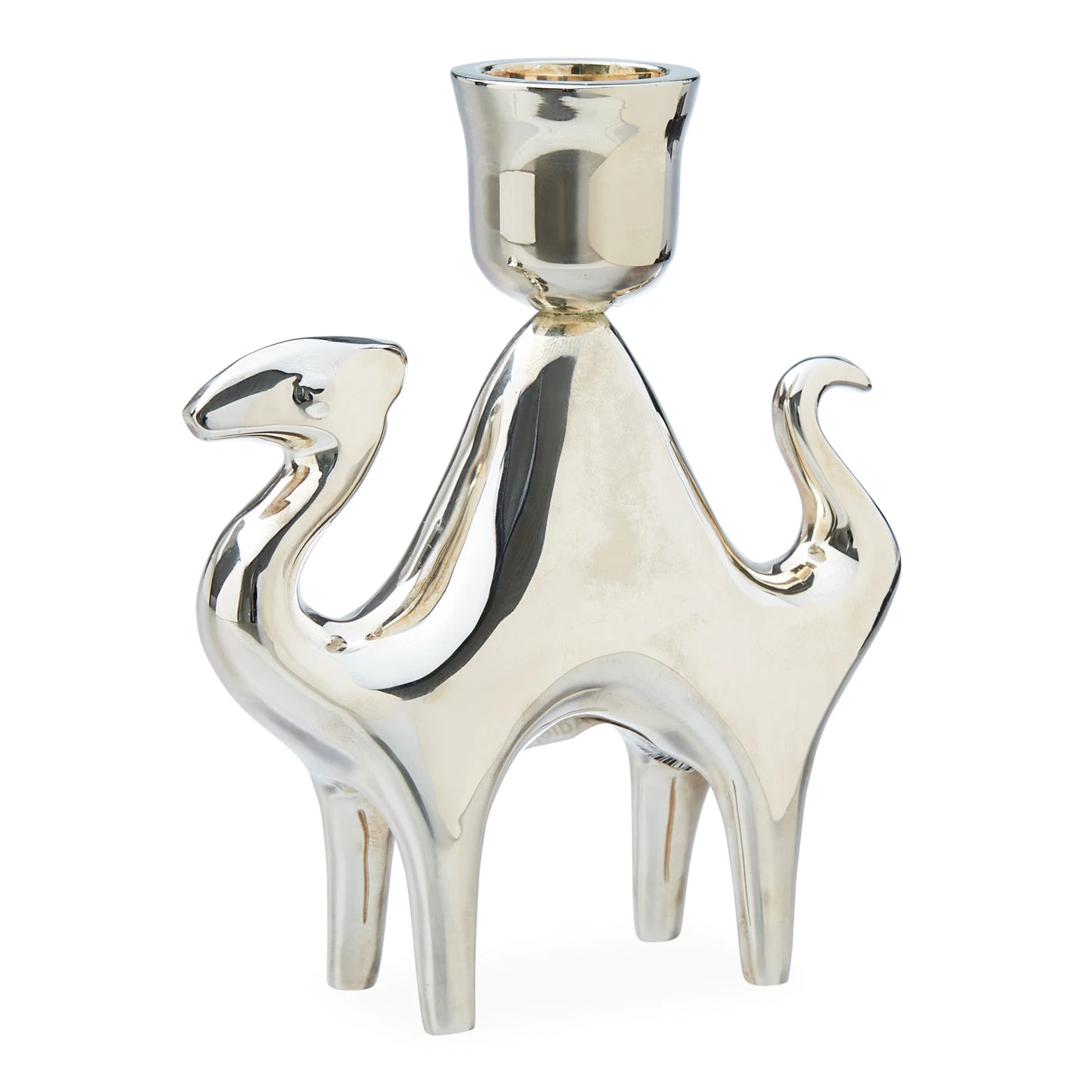 silver-plated_candleholder_camel.jpg Jonathan Adler Silver-Plated Camel Candle Holder Candles & Candle Holders