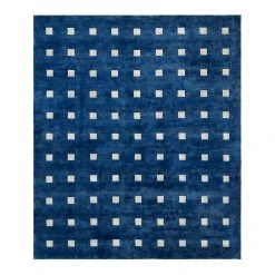 Jonathan Adler Small Squares Hand-Knotted Rug All New
