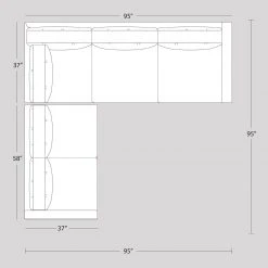 Jonathan Adler Topanga Sectional Left Arm Facing