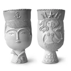 Jonathan Adler Utopia Reversible Sailor/Mermaid Vase Vases
