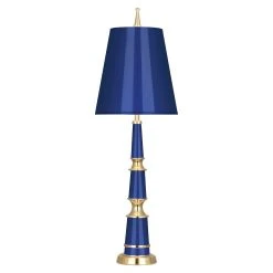 Jonathan Adler Versailles Buffet Lamp With Painted Shade Table Lamps