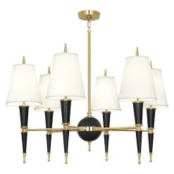 Jonathan Adler Versailles Chandelier With Fabric Shade
