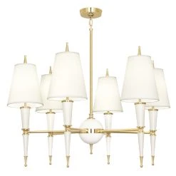 Jonathan Adler Versailles Chandelier With Fabric Shade