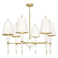 Jonathan Adler Versailles Chandelier With Painted Shade