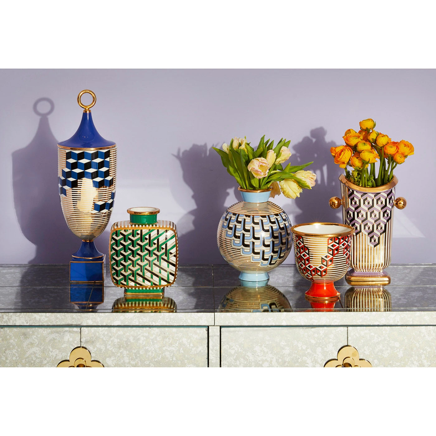 versailles_pottery_group_71b40f27-cc2d-4535-8ba2-51c3dc0e8be7.jpg Jonathan Adler Versailles Puzzle Vase Vases