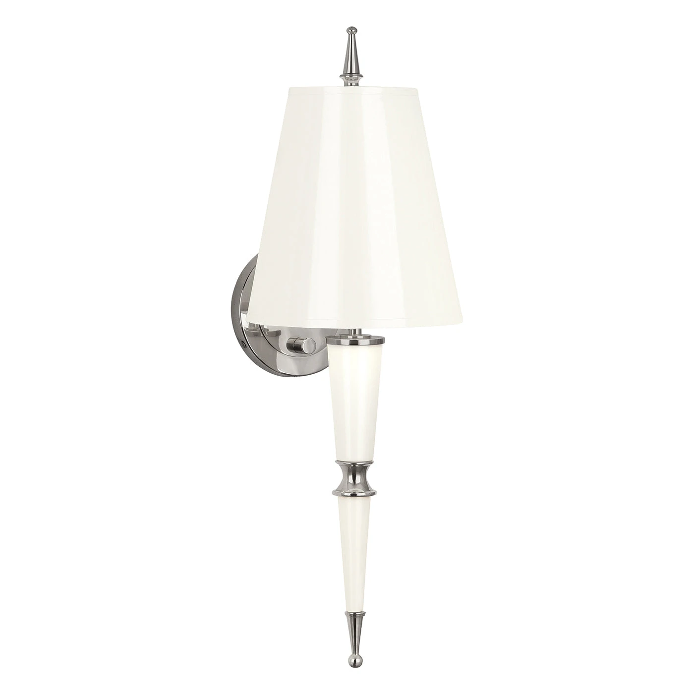 versailles_sconce_w_w_ni_53fedf25-9d00-4a4f-9cd7-624ef9d09e30.jpg Jonathan Adler Versailles Sconce In Nickel With Painted Shade