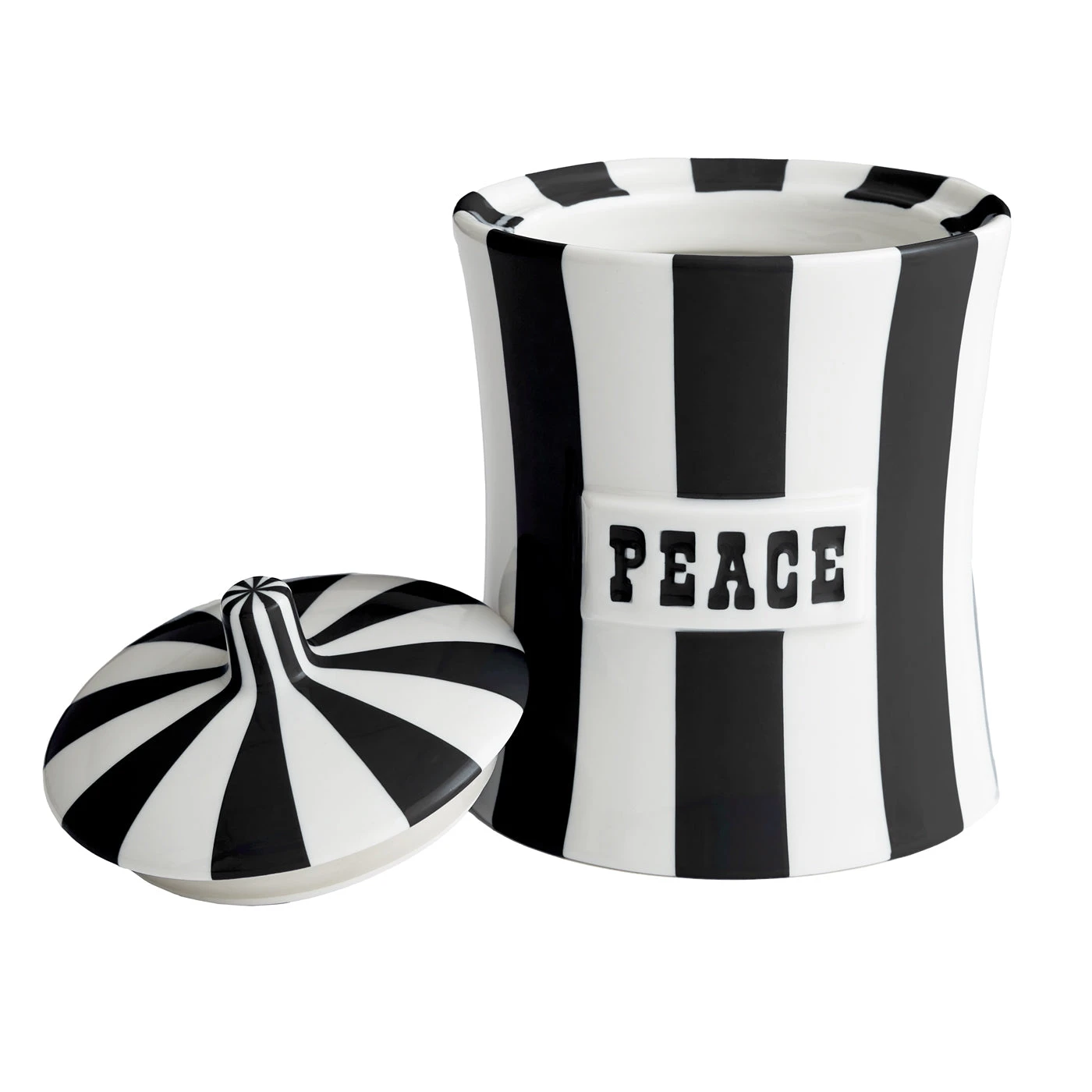 vice_canister_peace_black_b.jpg Jonathan Adler Boxes & Canisters Vice Peace Canister