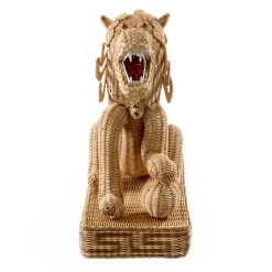 Jonathan Adler New Décor Wicker Foo Dog