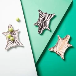 Jonathan Adler Trays Zebra Stacking Dish